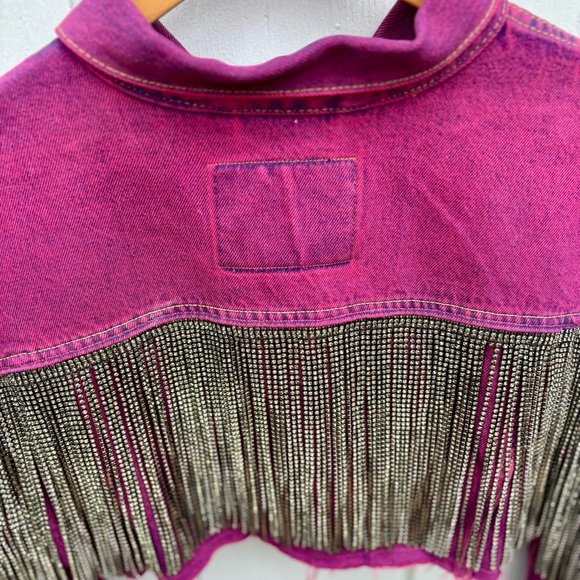 RARE Daniel Diamond Vintage Rhinestone Fringe Jacket - Picture 13 of 15